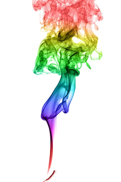 Abstract multicolored smoke