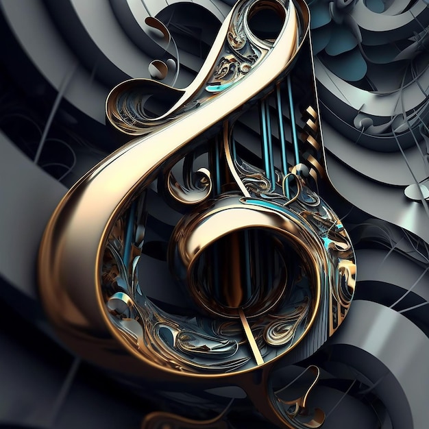 Abstract musical 3d