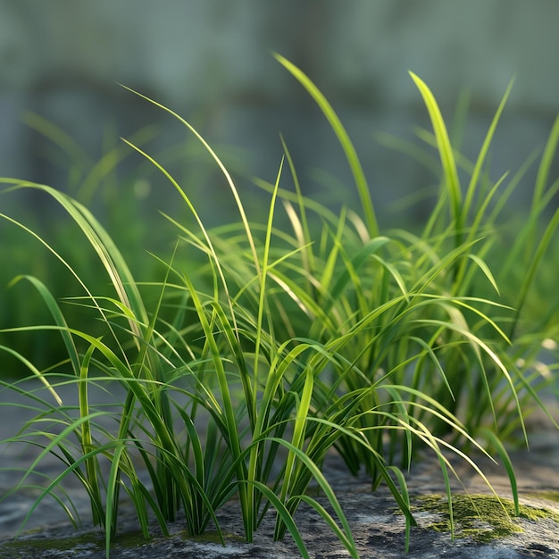 Abstract natural backgrounds with green grass and beauty bokeh