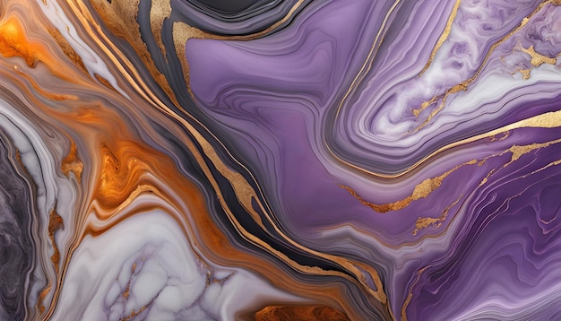 Abstract natural marble background in lilac color with stone texture with veins and silver