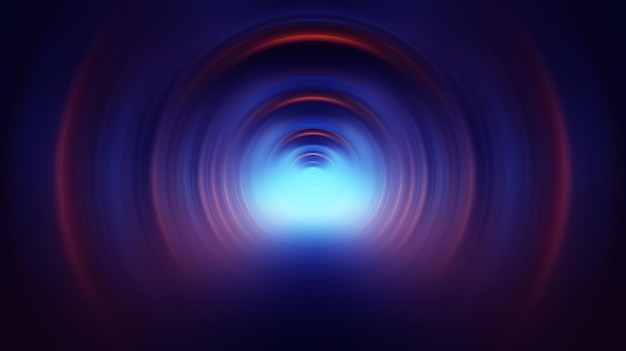 Abstract neon background light radial effect