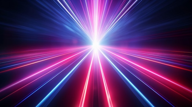 abstract neon background with ascending pink blue red glowing lines light beam Fantastic wallpaper w