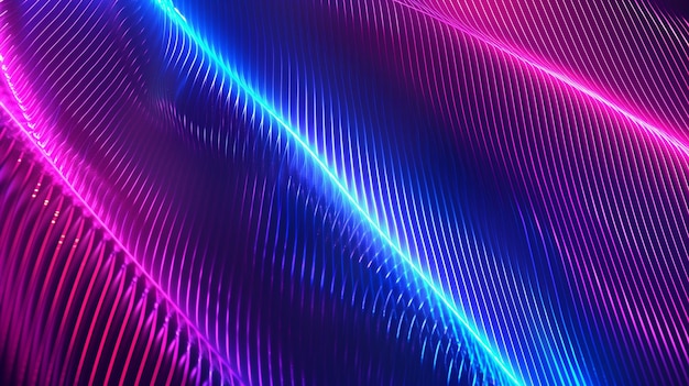 Photo abstract neon background with vibrant blue and pink patterns