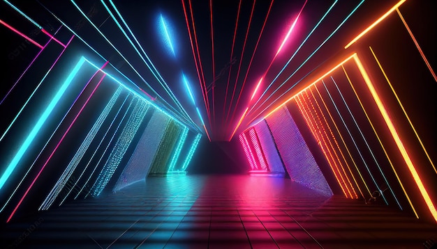 Abstract neon background