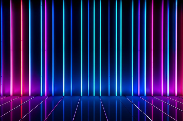 Abstract neon bars background