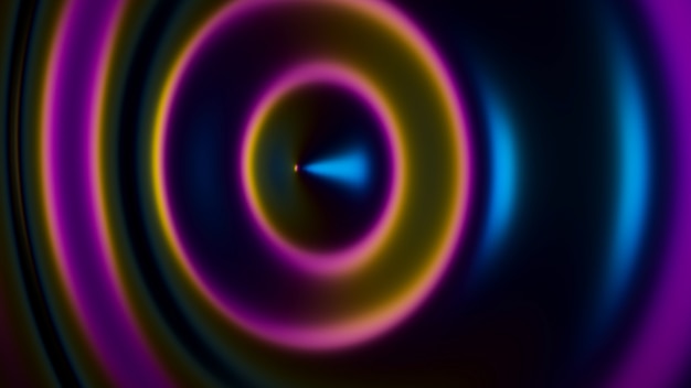 Abstract neon Colorful Ripple Wave