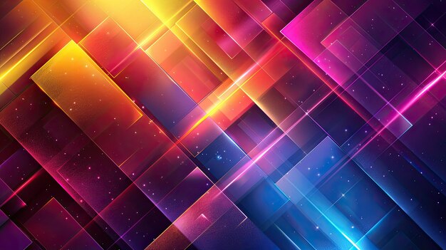 Abstract neon geometric shape backgrounds