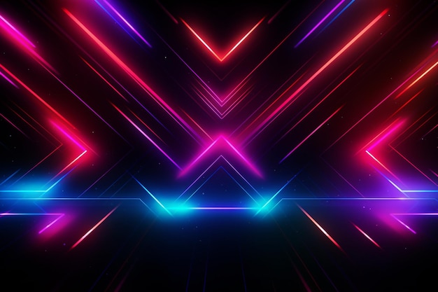 Abstract neon lights background design