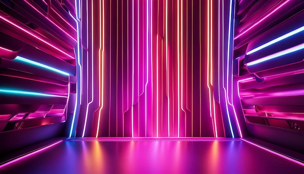 Abstract neon lights background