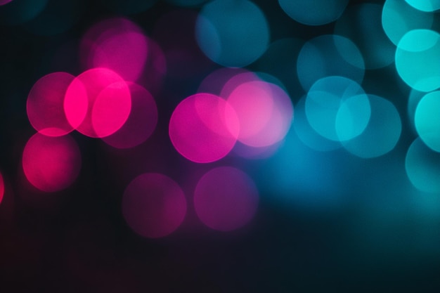 Abstract Neon Lights Bokeh