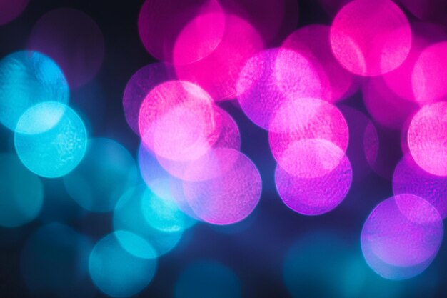 Photo abstract neon lights bokeh