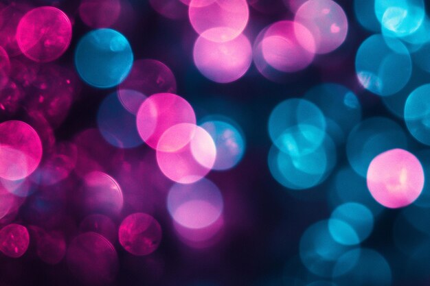 Photo abstract neon lights bokeh