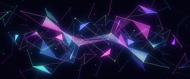 Abstract neon lines futuristsic modern