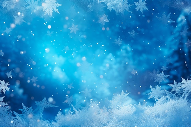 Abstract New Year Christmas background Winter holidays Winter landscape AI Generated