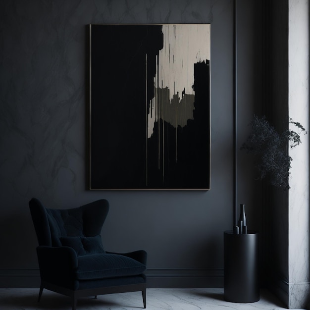 Abstract Noir Mysterious and Moody Artwork for Contemporary Settings