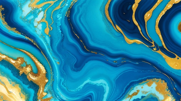 abstract ocean blue marble fluid background and wallpaper