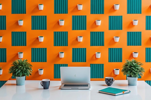 Photo abstract office background pattern design