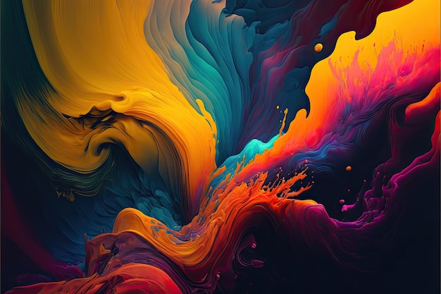 Abstract of oil color colorful background Made by AIArtificial intelligence