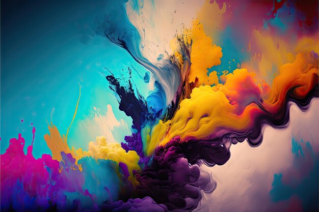 Abstract of oil color colorful background Made by AIArtificial intelligence