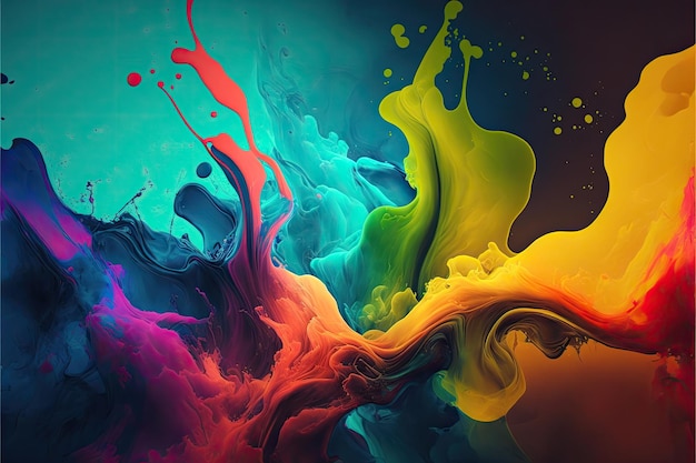 Abstract of oil color colorful background Made by AIArtificial intelligence