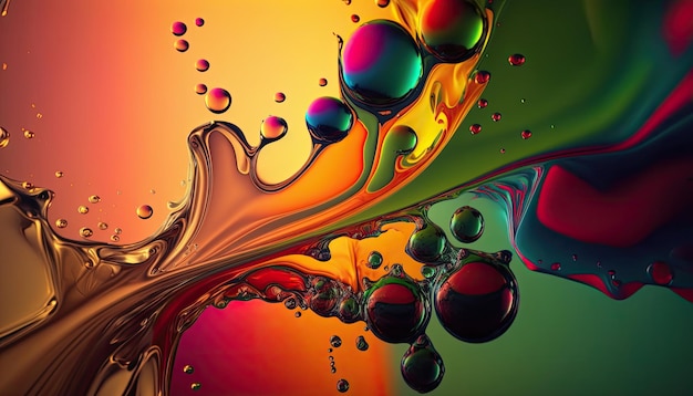 Abstract of oil color colorful background Made by AIArtificial intelligence