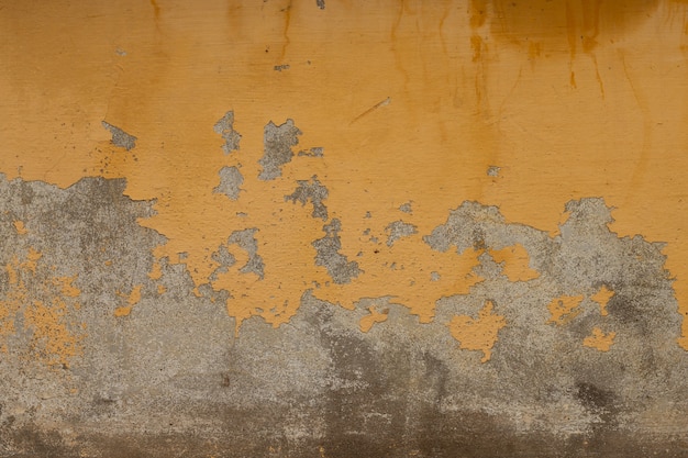 Abstract old yellow cement wall texture 