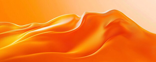 Photo abstract orange liquid surface forming wavy shapes