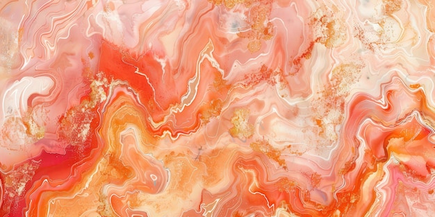 Photo abstract orange marble background