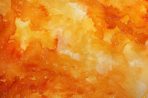 Abstract orange painted Watercolor Background Generative ai