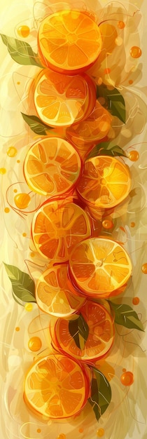 Abstract Orange Slices