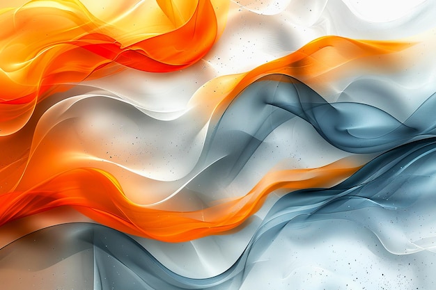 Abstract orange wavy lines and shapes background abstract wavy multilayered textures background