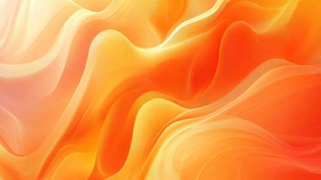 Photo abstract orange and yellow waves