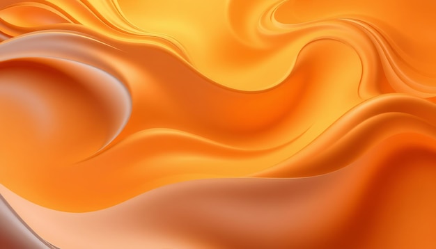 Photo abstract orange and yellow wavy background