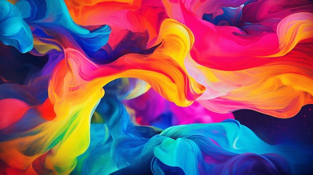 Abstract Paint Swirls background