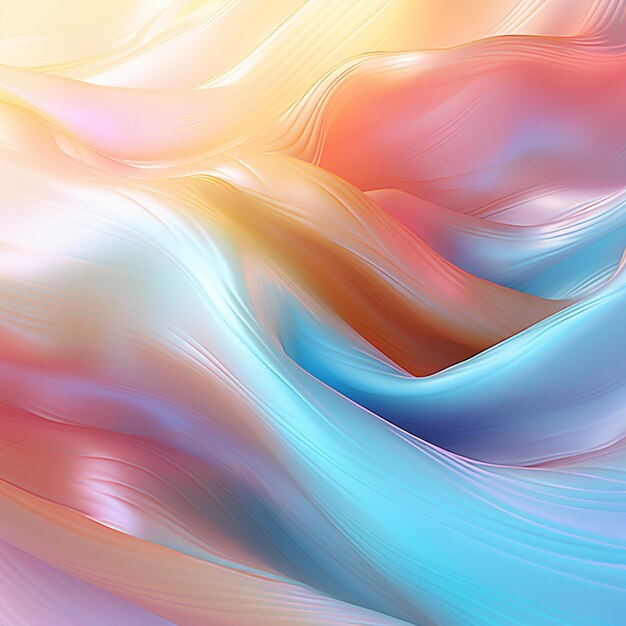 Abstract painting of a colorful wave of liquid and water generative ai