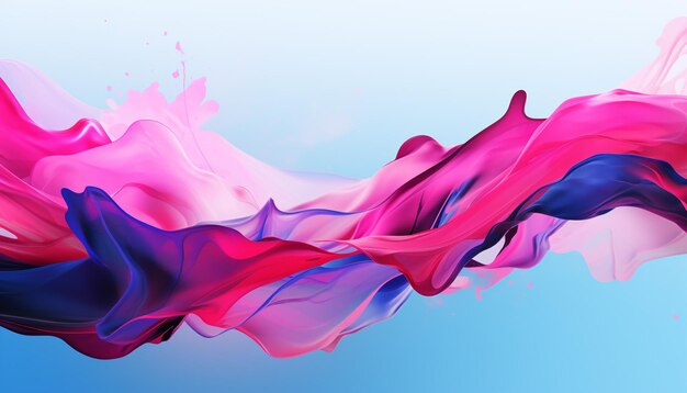 an abstract painting of liquid flowing