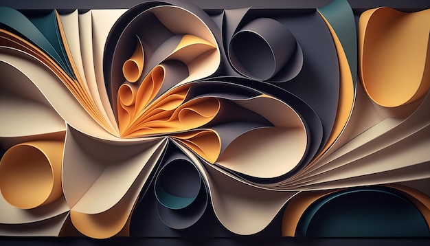 Abstract paper background Generative AI