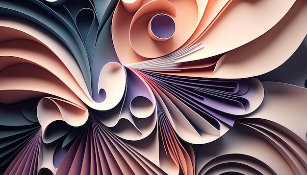 Abstract paper background Generative AI