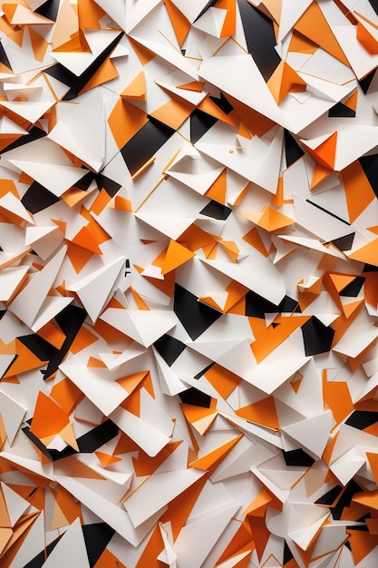 Abstract paper shape wallpapers orange amp amber style