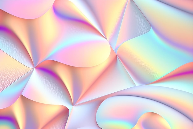 Abstract pastel holographic textured background Ai generated