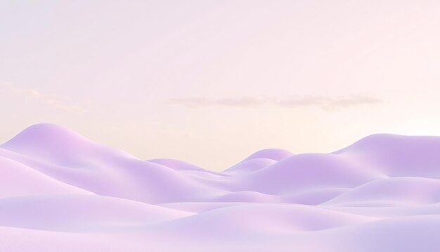 Abstract pastel purple hills with a soft dreamlike sky