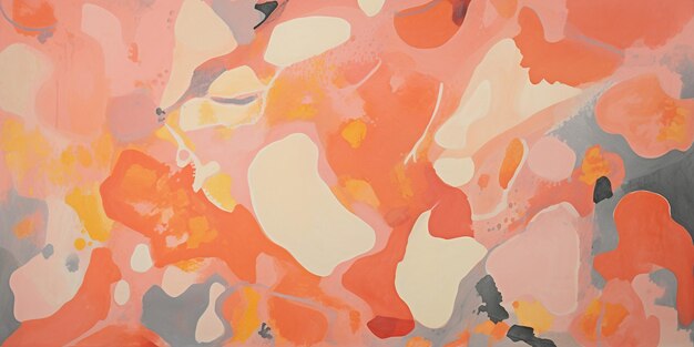 Abstract pastel vibrant colors gouache paint flow swirl and splatter texture pattern background