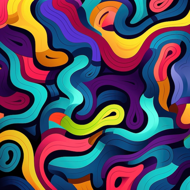 Abstract pattern background with a cubist influence