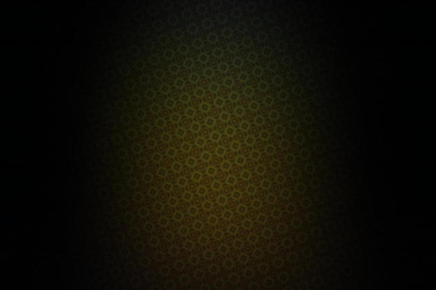 Abstract pattern on a black background with a yellow light in the center