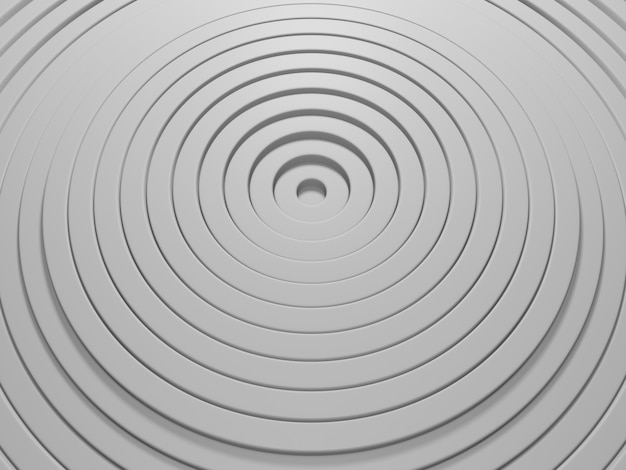 Abstract pattern of circles with the effect of displacement White clean rings background