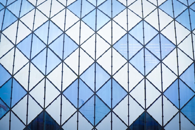 Abstract pattern of panels of facade