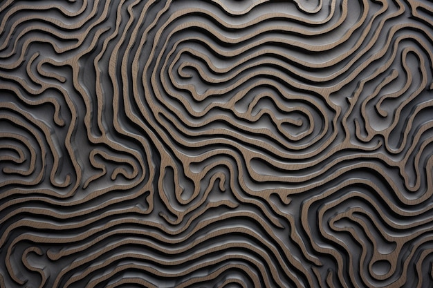 Abstract patterns created by ash on a dark surface