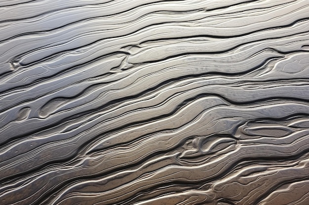 Abstract patterns created by ash on a reflective surface