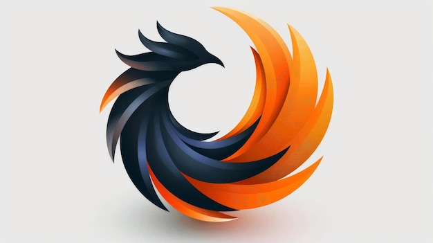 Abstract Phoenix Logo Design