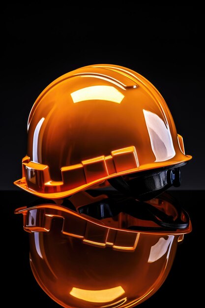 Abstract photo of symbolic safety helmet